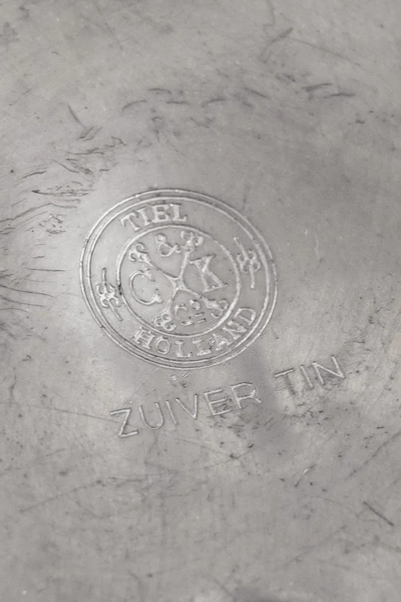Elegant Art Nouveau Dutch Pewter Bowl