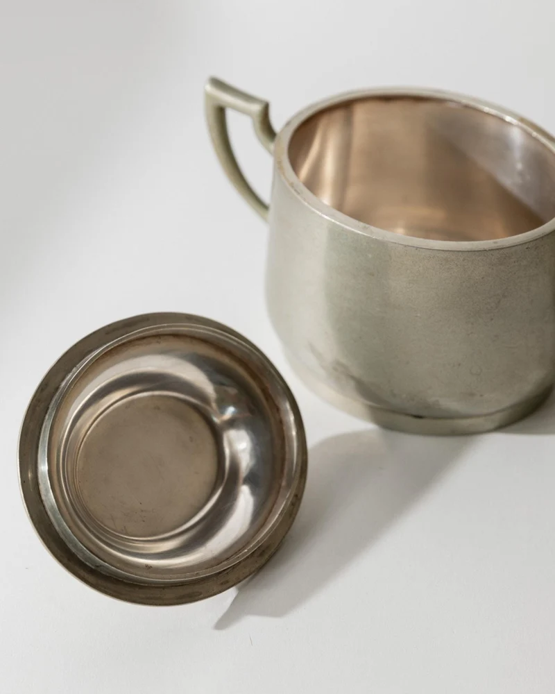 1950s Silver Plated Lidded Box