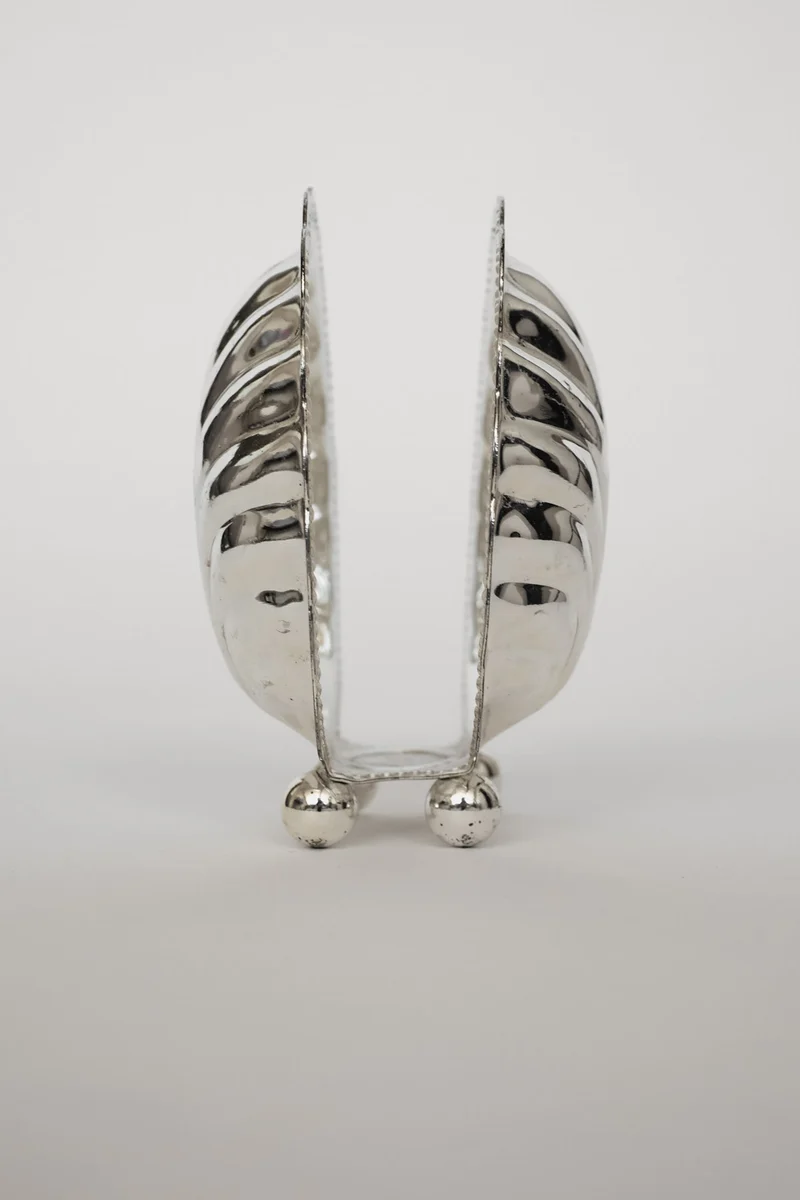 Vintage Silver-Plated Shell Napkin Holder