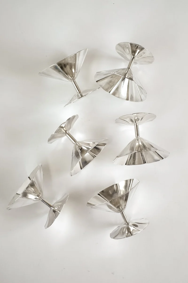 Mid-Century Sola Silver-Plated Ice Coupe Set