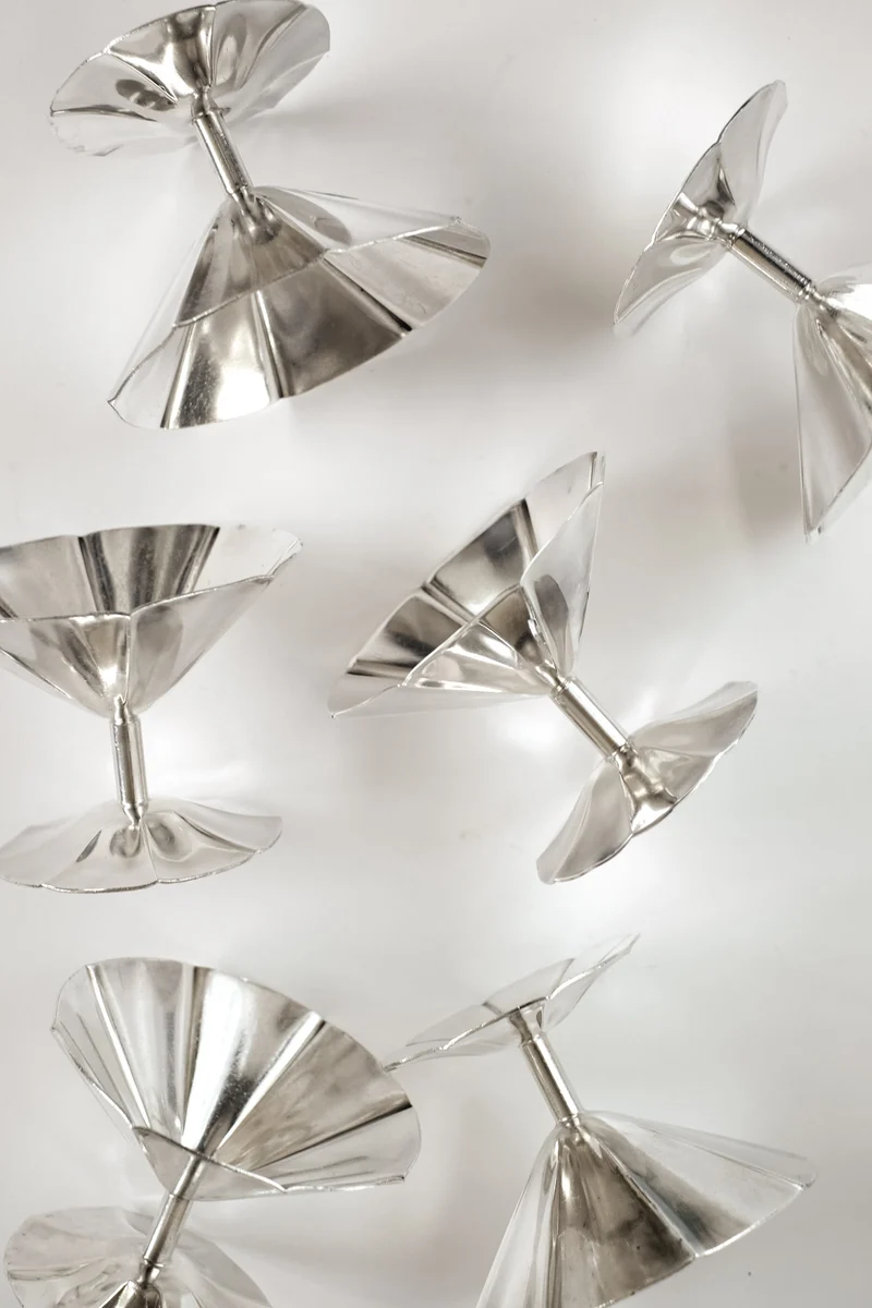 Mid-Century Sola Silver-Plated Ice Coupe Set