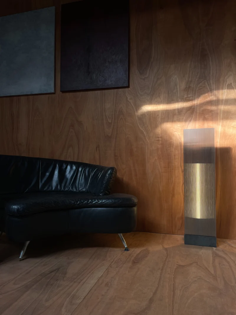 POLY-C-1 extra tall - smoke Acrylic Floor Lamp