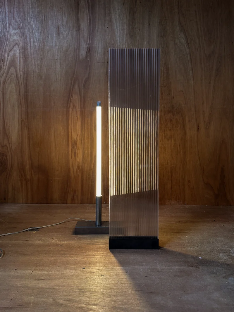 POLY-C-1 extra tall - smoke Acrylic Floor Lamp
