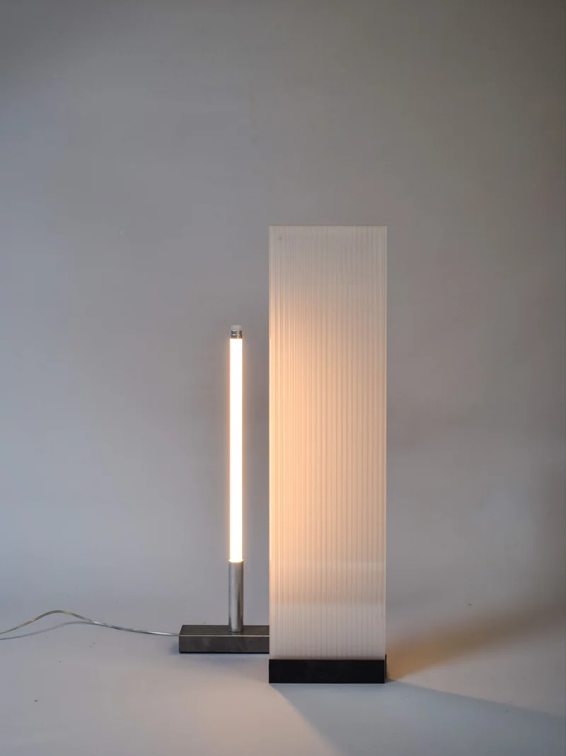 POLY-C-1 extra tall - opaque Acrylic Floor Lamp