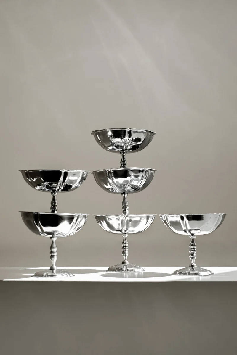 Set of Six Ice Coupes