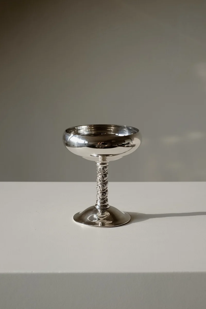 Set of 6 Silver Coupes