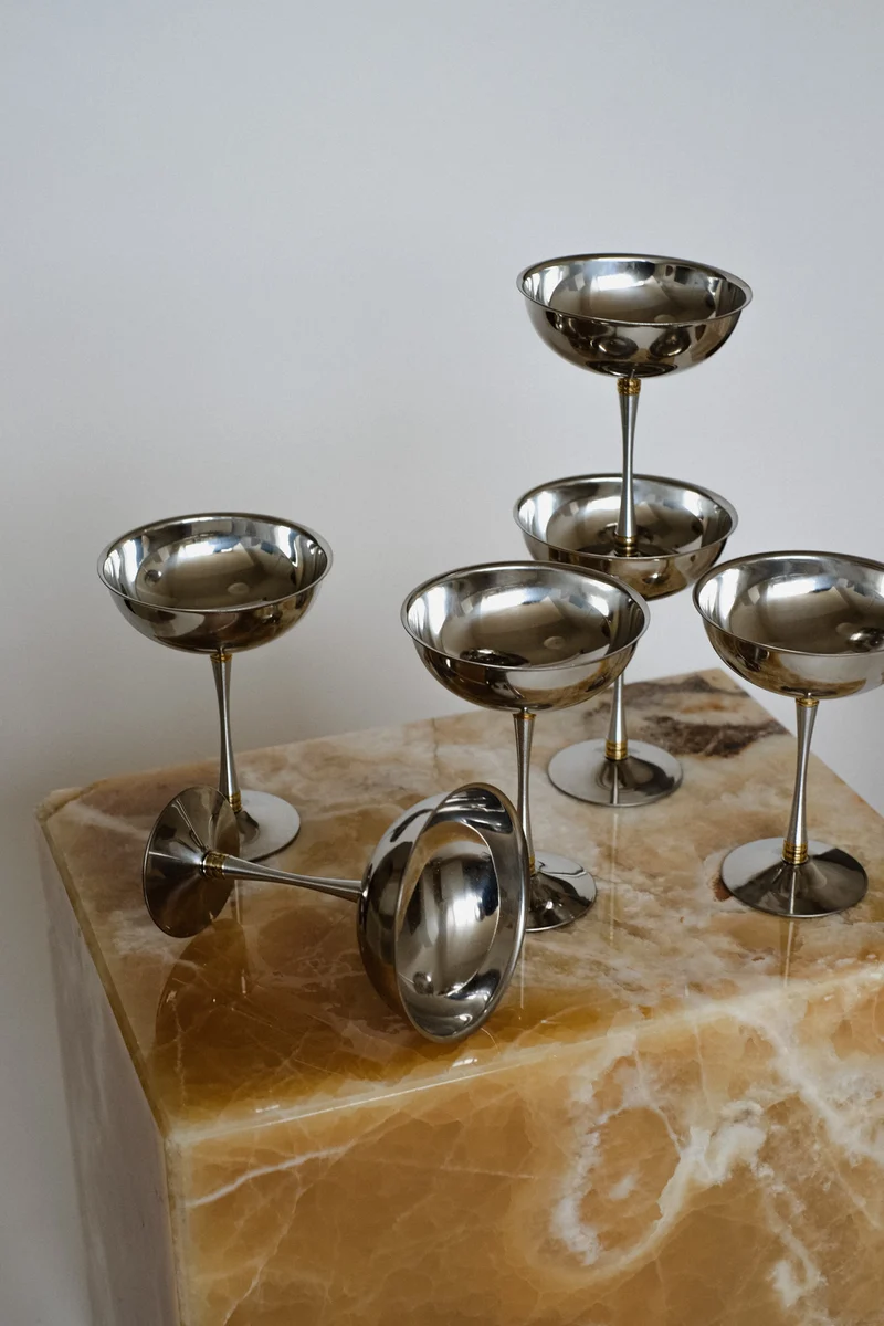 Set of 6 Large Ice Coupes