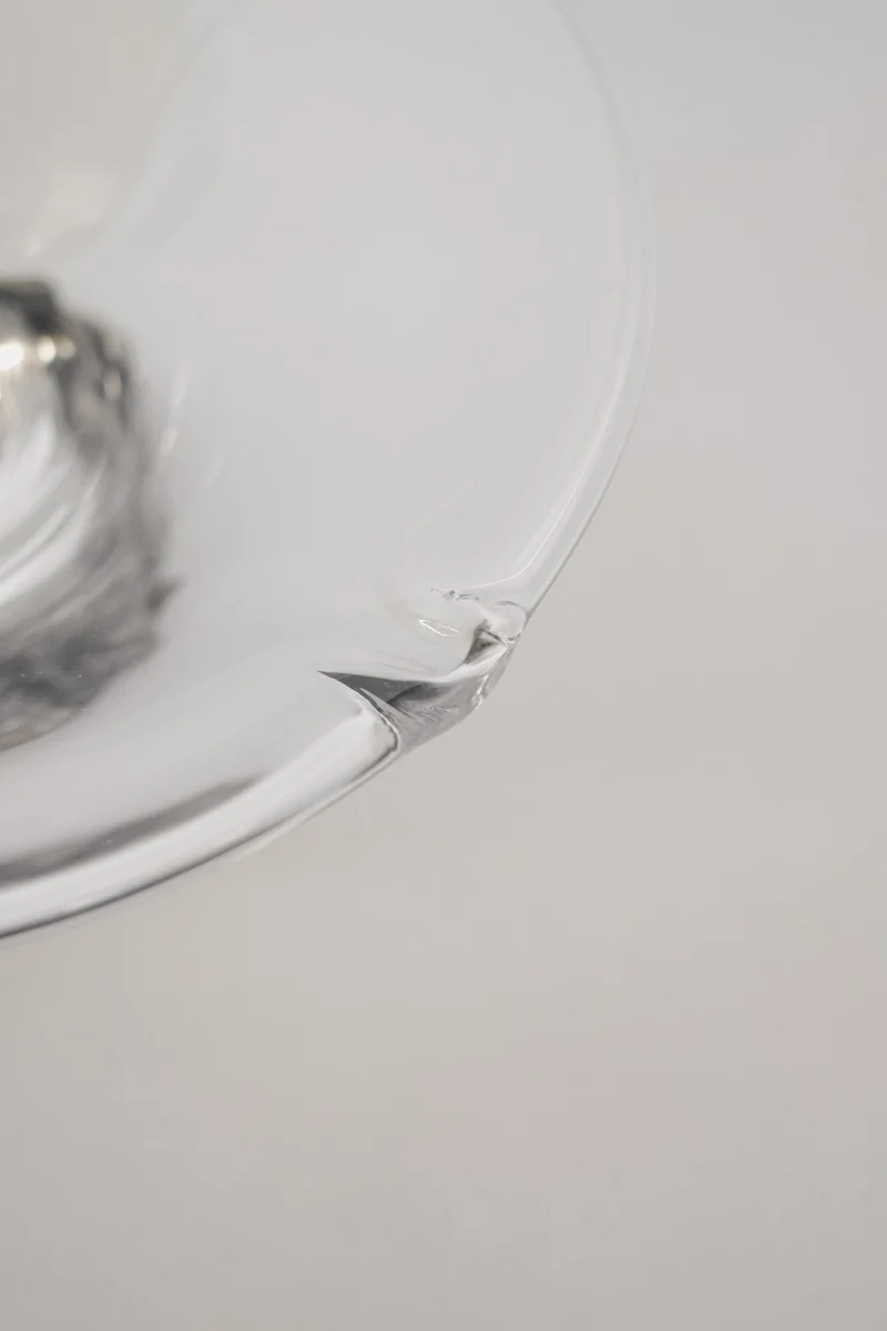Glass Murano Dish on Metal Base