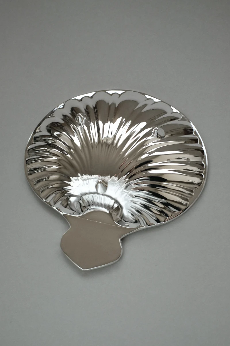 Silver-Plated Shell Tray