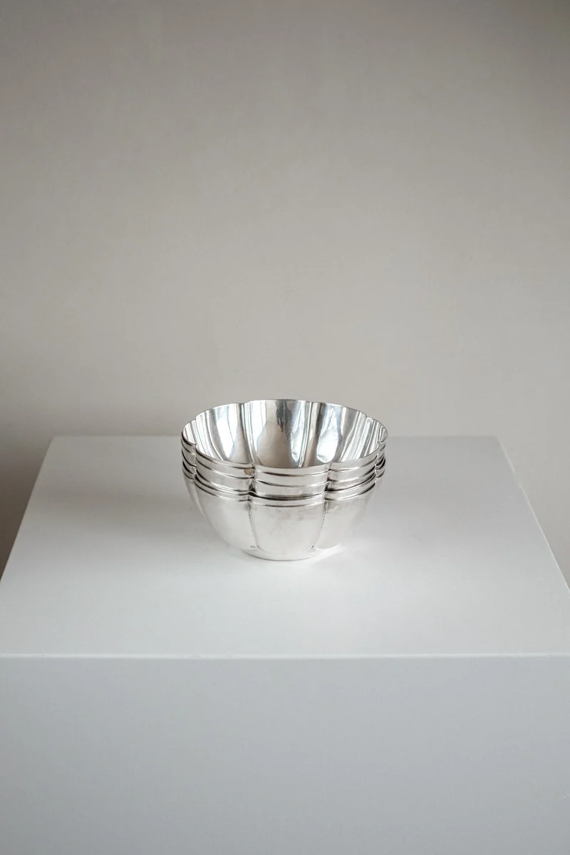 Set of 6 Silver-Plated Bowls 1960s