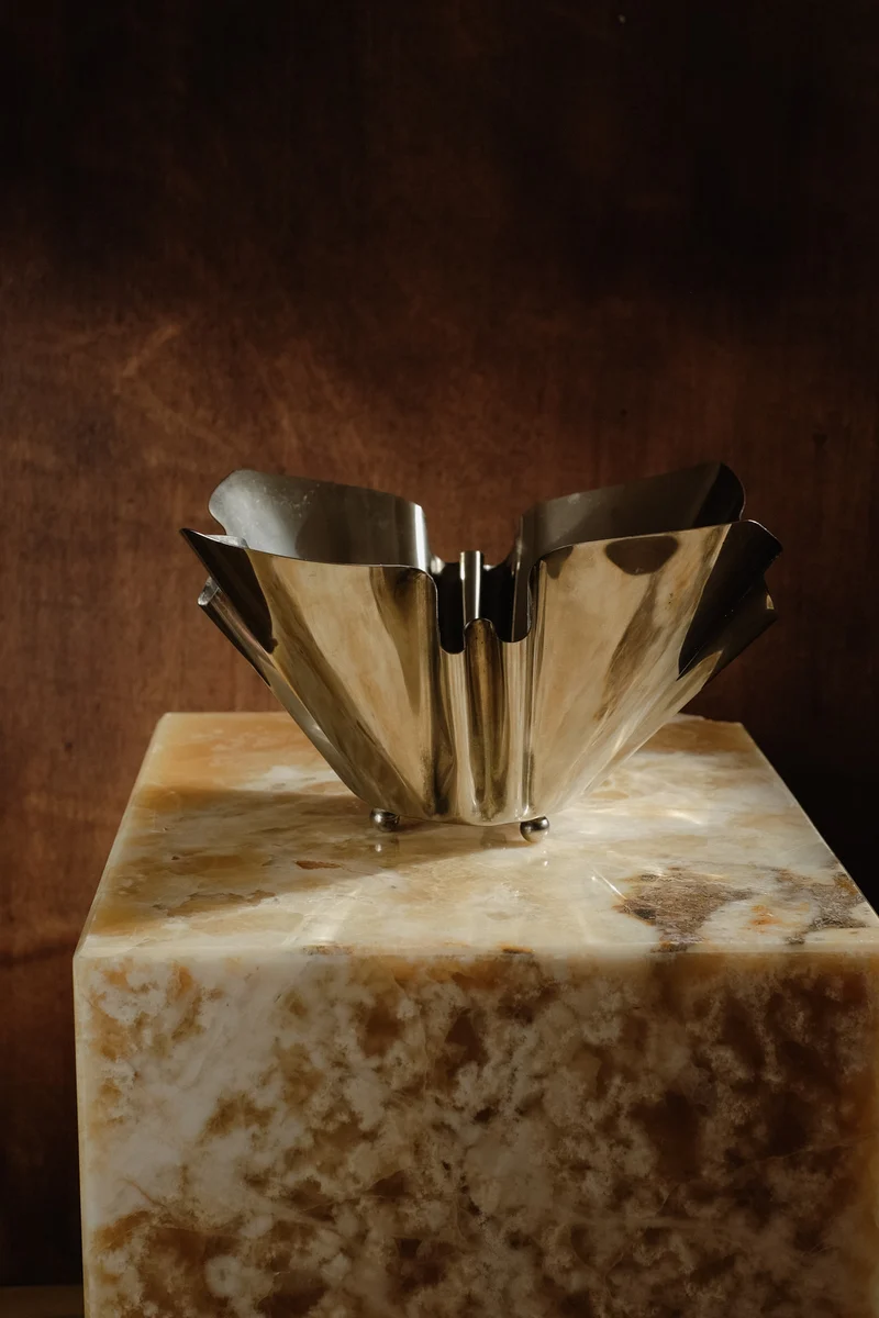 Folded Chrome Bowl