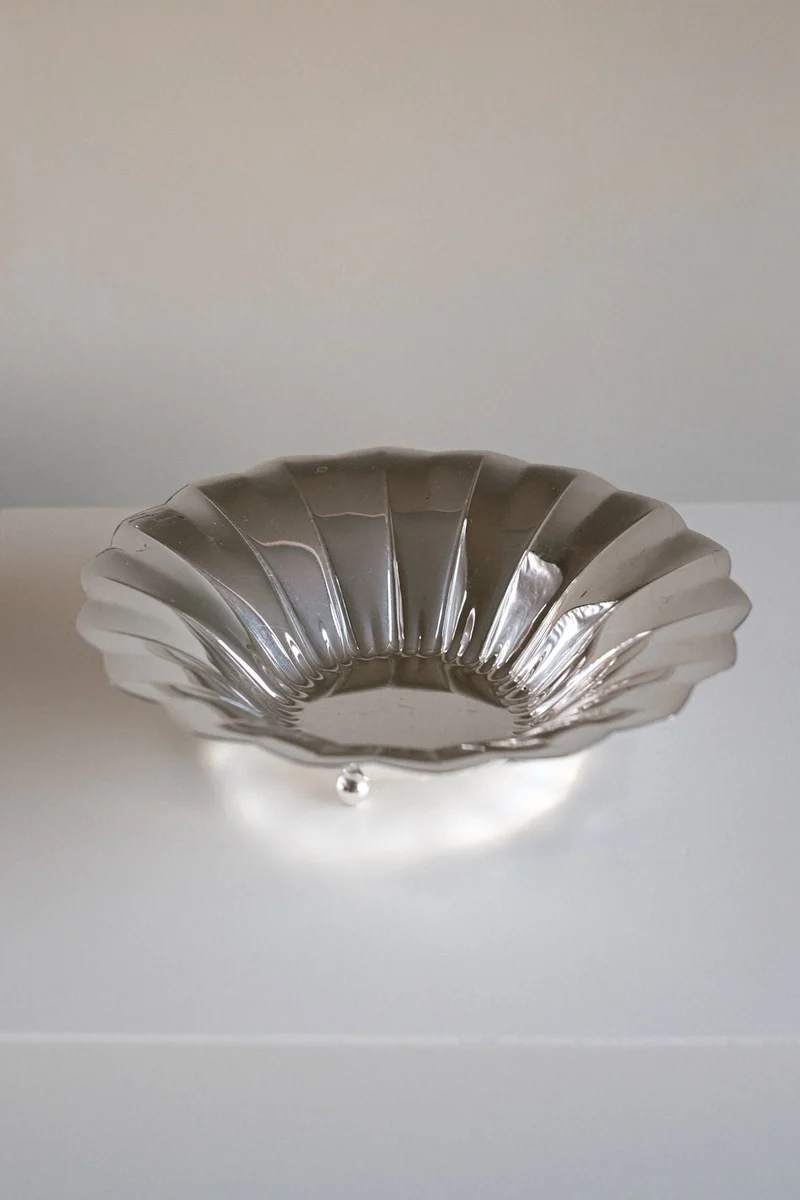 Silver-Plated Footed Bowl