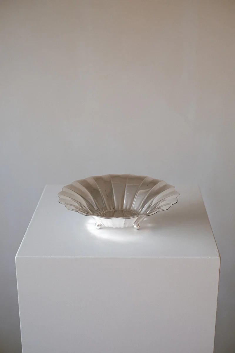 Silver-Plated Footed Bowl