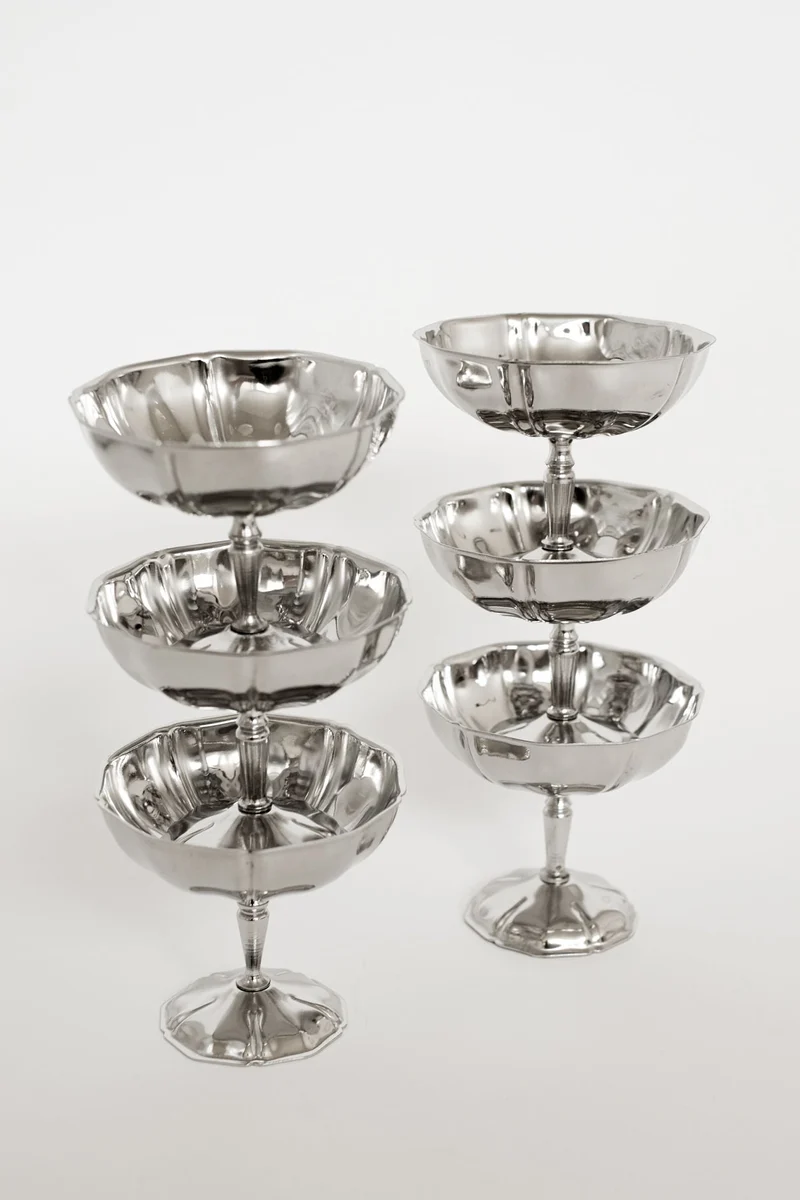 Set of Six Ice Coupes