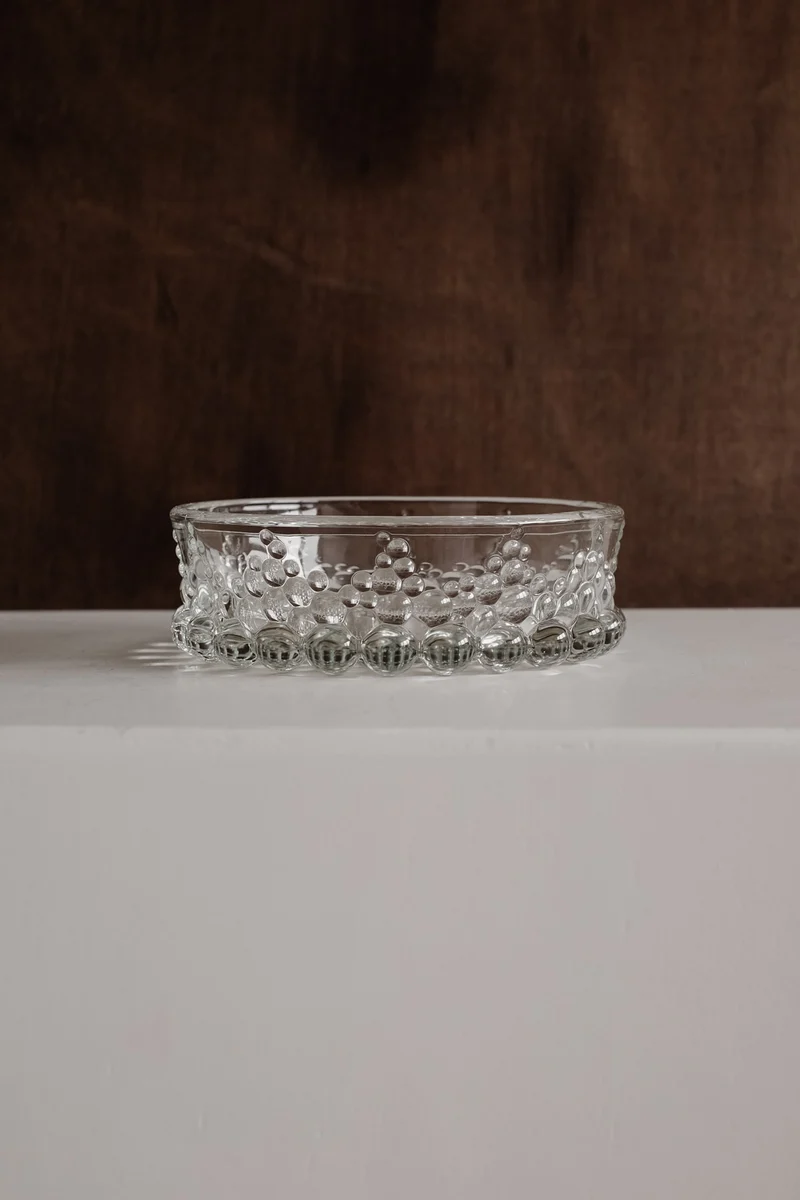 Mid-Century Glass Bowl by Walther Glass, 1970
