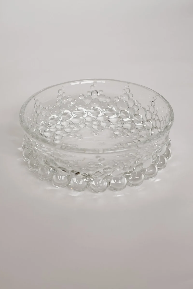 Mid-Century Glass Bowl by Walther Glass, 1970