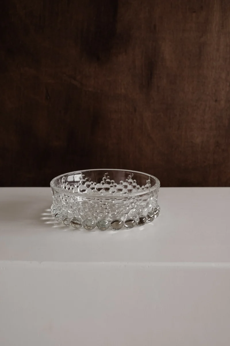 Mid-Century Glass Bowl by Walther Glass, 1970