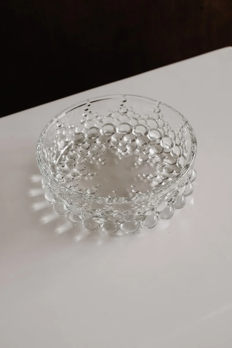Mid-Century Glass Bowl by Walther Glass, 1970