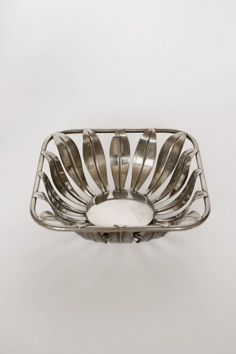 Silver Plated Flower-Shaped Bowl