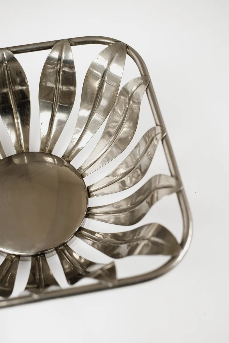 Silver Plated Flower-Shaped Bowl