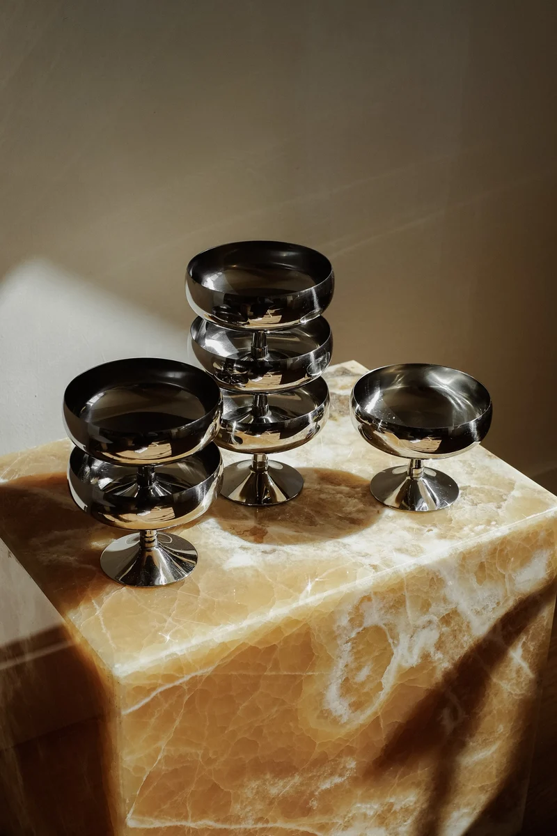 Set of 6 Italian Ice Coupes