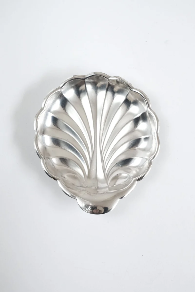 Silver-Plated Shell Shaped Dish