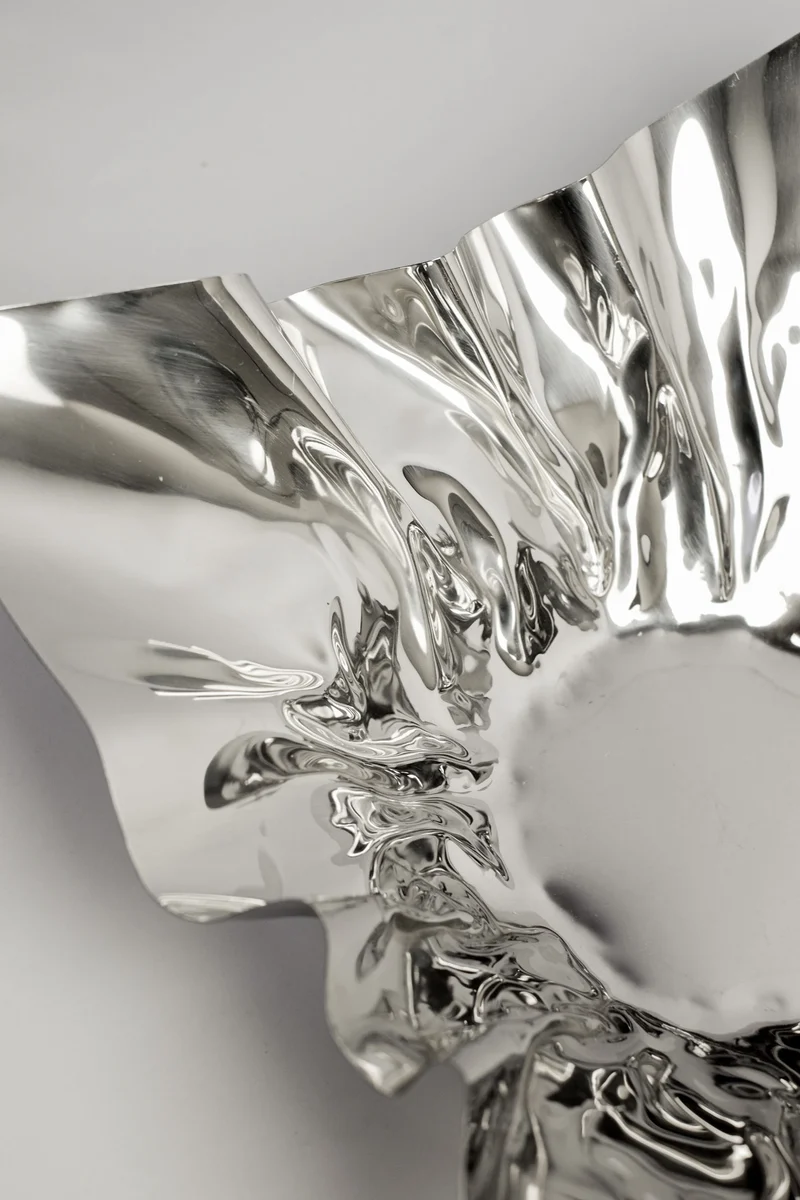 Extra Large Folded Chrome Bowl