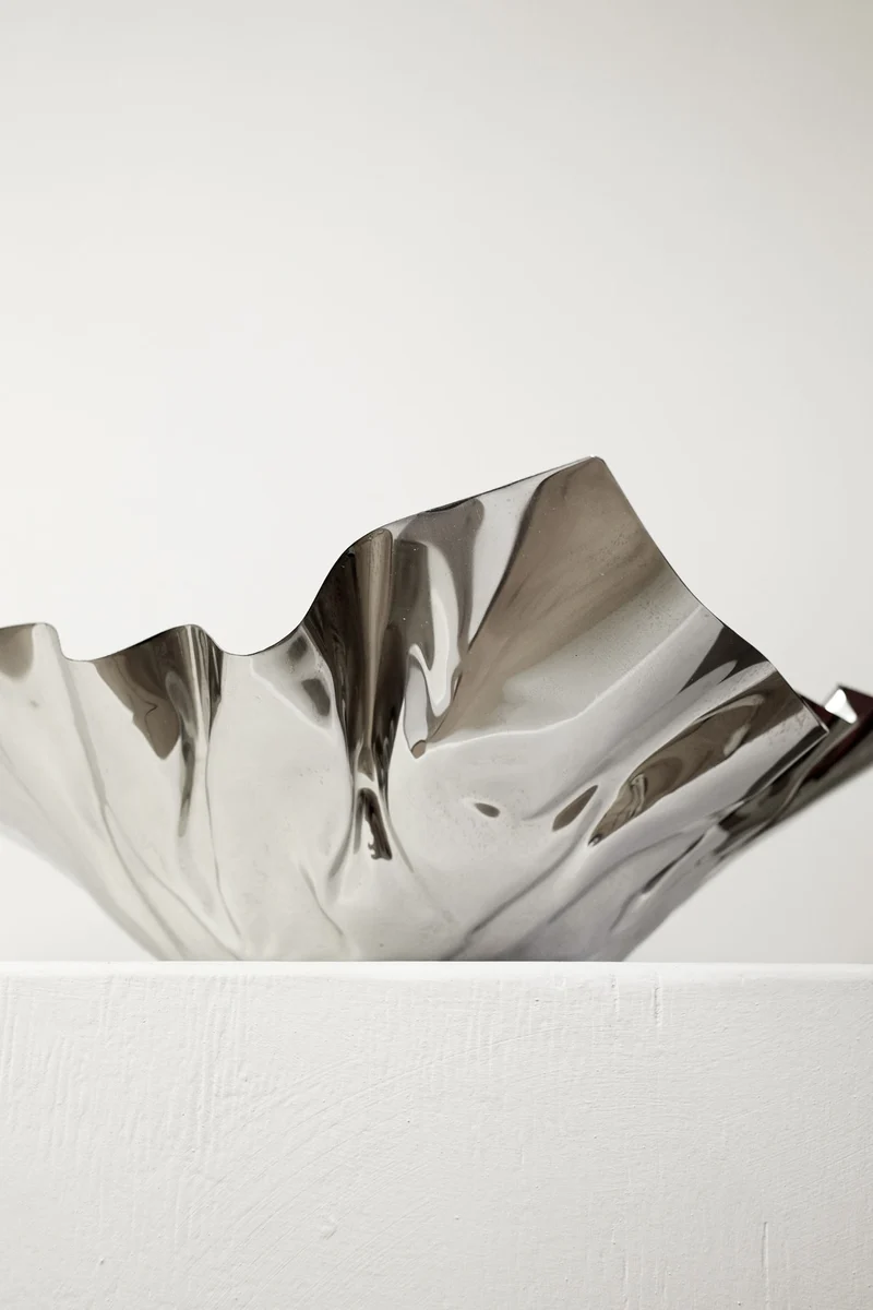 Extra Large Folded Chrome Bowl