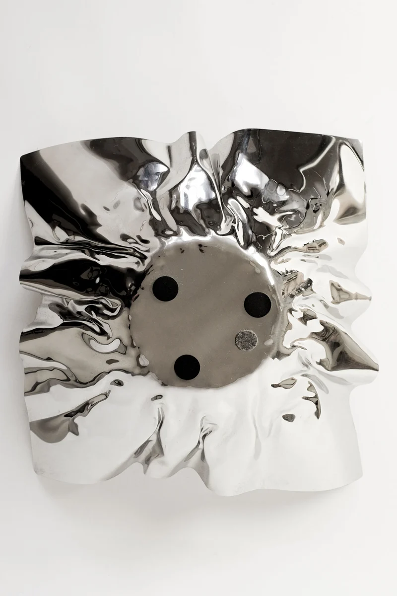 Extra Large Folded Chrome Bowl