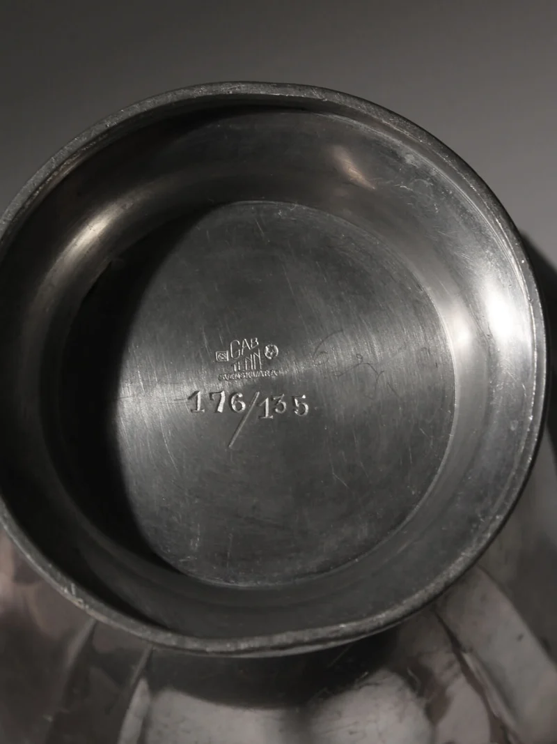 Art Deco Pewter Dolphins Bowl, GAB, Sweden, 1935