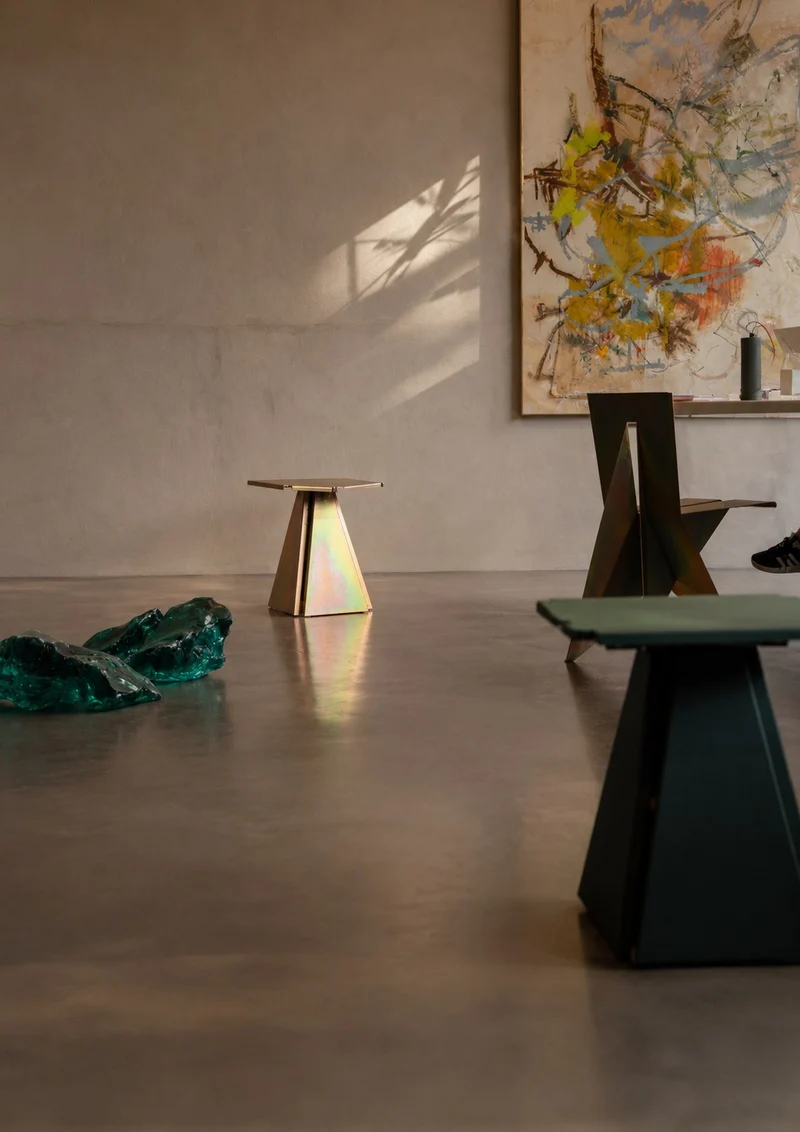 AO25 Stool in Steel and Aluminium