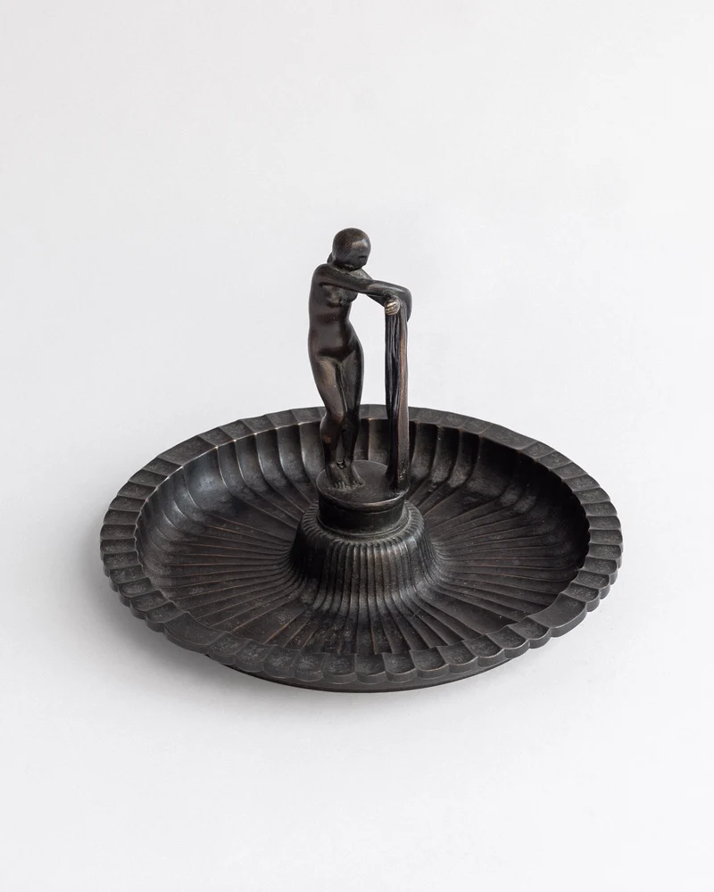 Art Deco Decorative Dish by Arvid Knöppel, Sweden, 1920s-30s