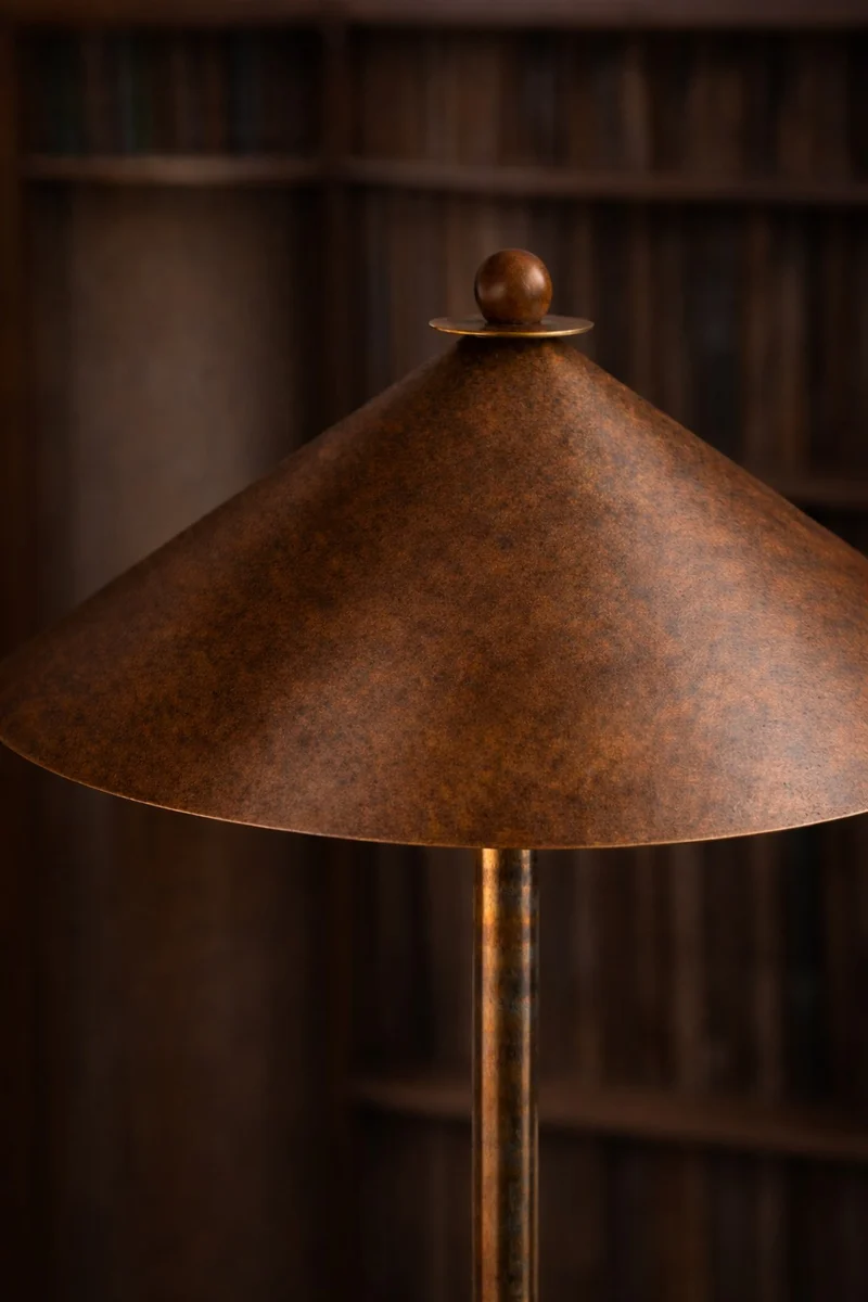 Louisa IV Brass Floor Lamp