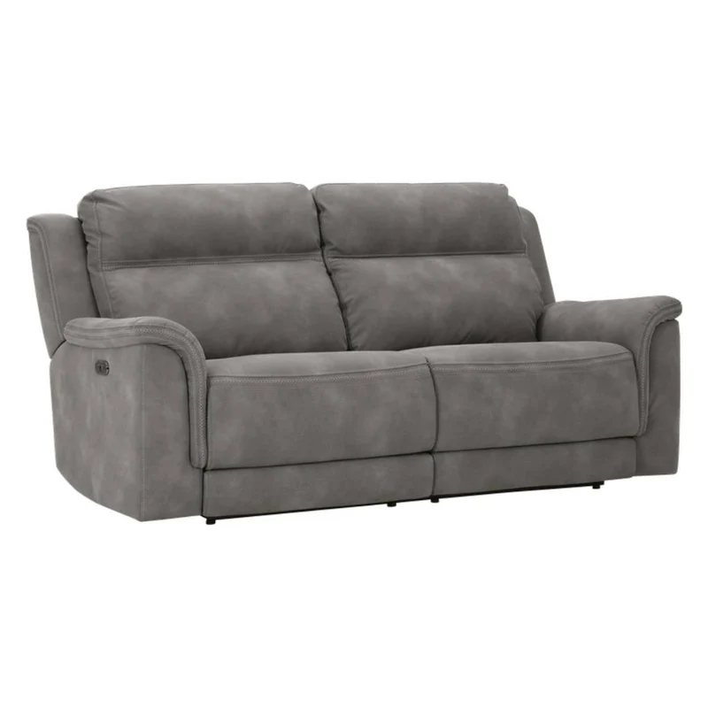 Sofa condo inclinable motorisé en tissu brun grisâtre - Next-Gen Durapella