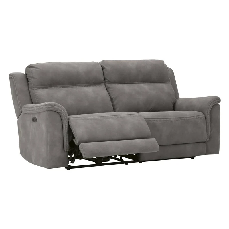 Sofa condo inclinable motorisé en tissu brun grisâtre - Next-Gen Durapella