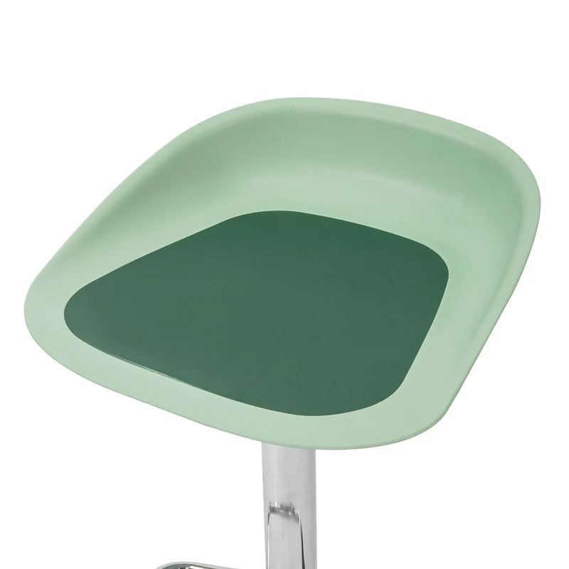 SoBuy FST75-GR Tabouret de Bar Design Chaise de Bar Cuisine Rotatif sur 360° Hauteur Réglable avec Repose-Pieds
