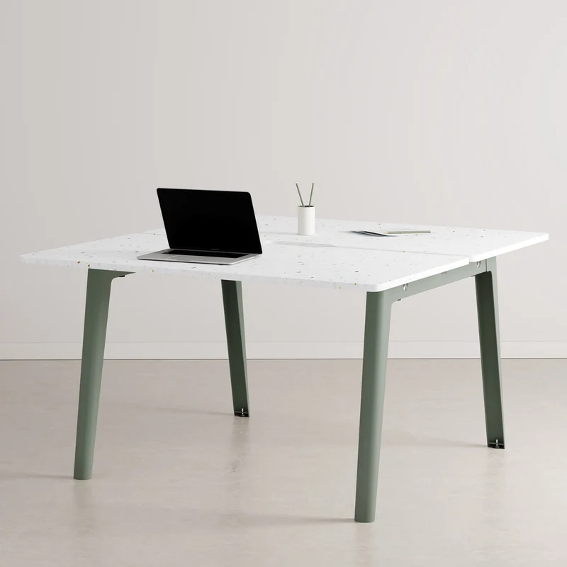 Bureau open-space NEW MODERN 2 places - plastique recyclé Venezia