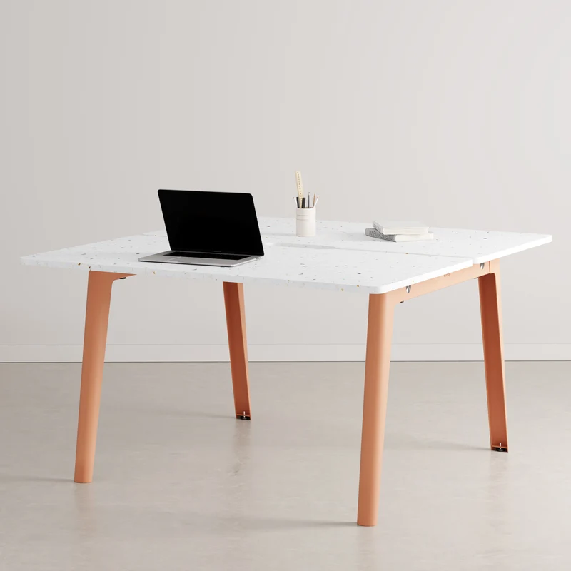 Bureau open-space NEW MODERN 2 places - plastique recyclé Venezia