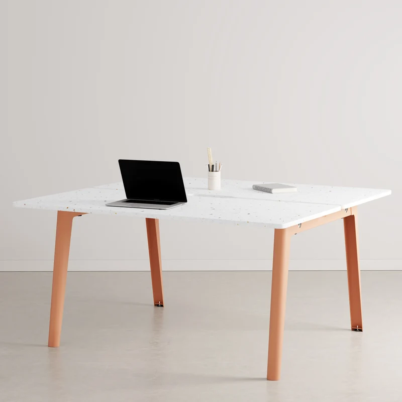 Bureau open-space NEW MODERN 2 places - plastique recyclé Venezia