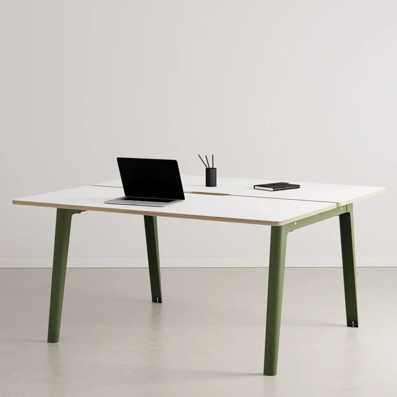 Bureau open-space NEW MODERN 2 places - multiplis blanc