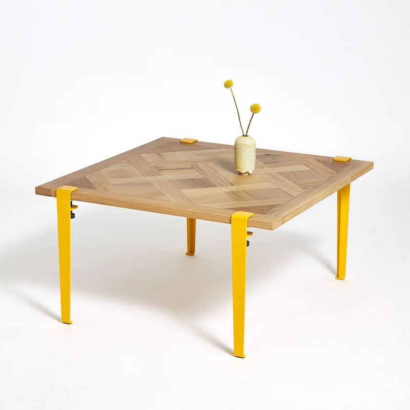 Table basse TIPTOE 80x80cm - parquet de Versailles