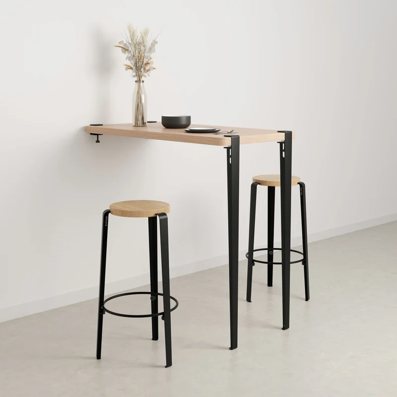 Pied de table bar 110cm et accroche murale BRACKET