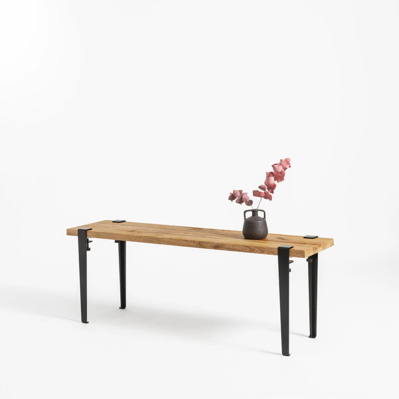 Banc d'appoint TIPTOE 120x30cm - bois ancien recyclé