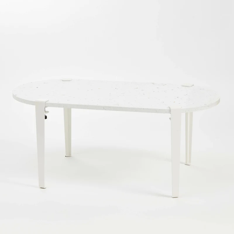 Table basse oblongue TIPTOE 100x50cm - plastique recyclé Venezia
