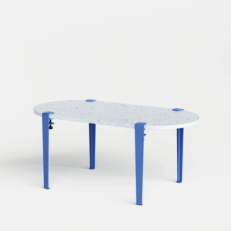 Table basse oblongue TIPTOE 100x50cm - plastique recyclé Venezia