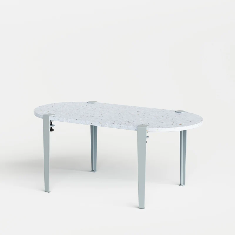 Table basse oblongue TIPTOE 100x50cm - plastique recyclé Venezia
