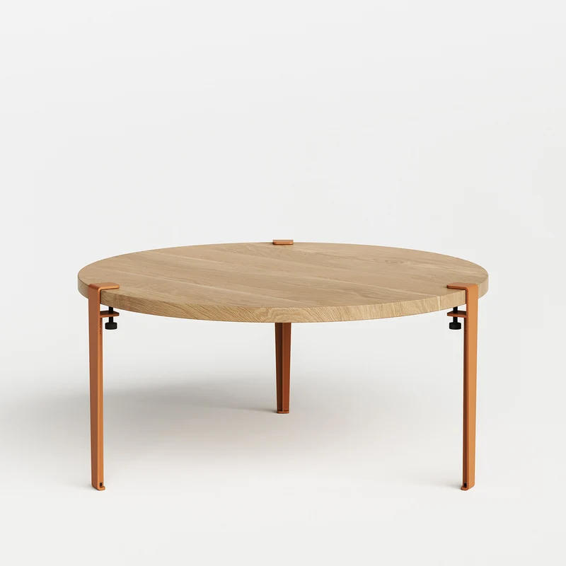 Table basse ronde TIPTOE Ø 90cm - chêne massif