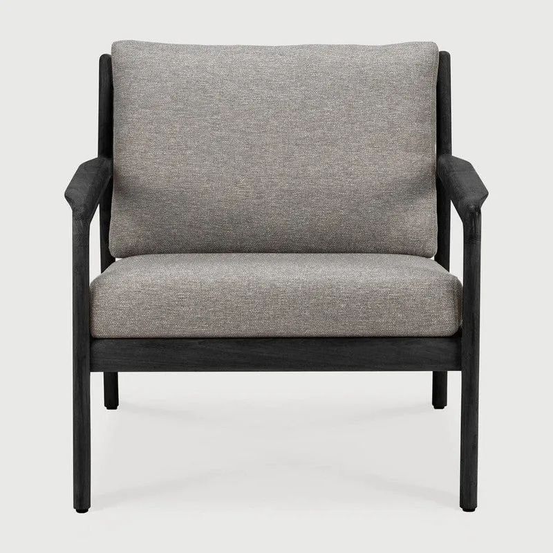 Fauteuil Lounge Jack en Teck Noir Ethnicraft (avec coussins)