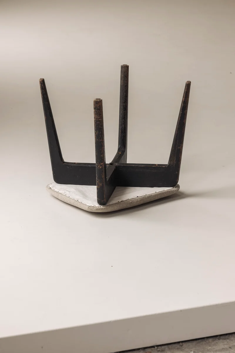 Modernist French stool from the 1950s.
