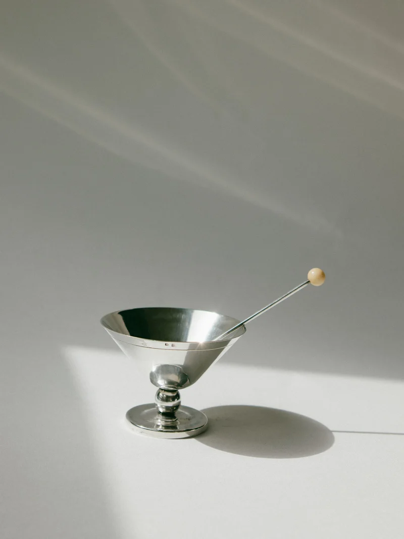 Set of 6 Art Deco Silver-Plated Ice Coupes, France, c. 1930s